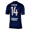 Camisa de Futebol Paris Saint-Germain Desire Doue #14 Equipamento Principal 2025-26 Manga Curta Camisa de Futebol Paris Saint-Germain Desire Doue #14 Equipamento Principal 2025-26 Manga Curta